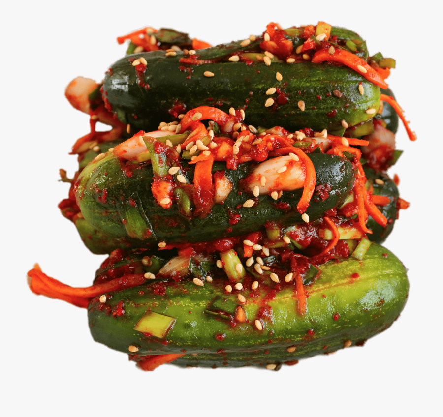 Stuffed Cucumber Kimchi - Cucumber, Transparent Clipart