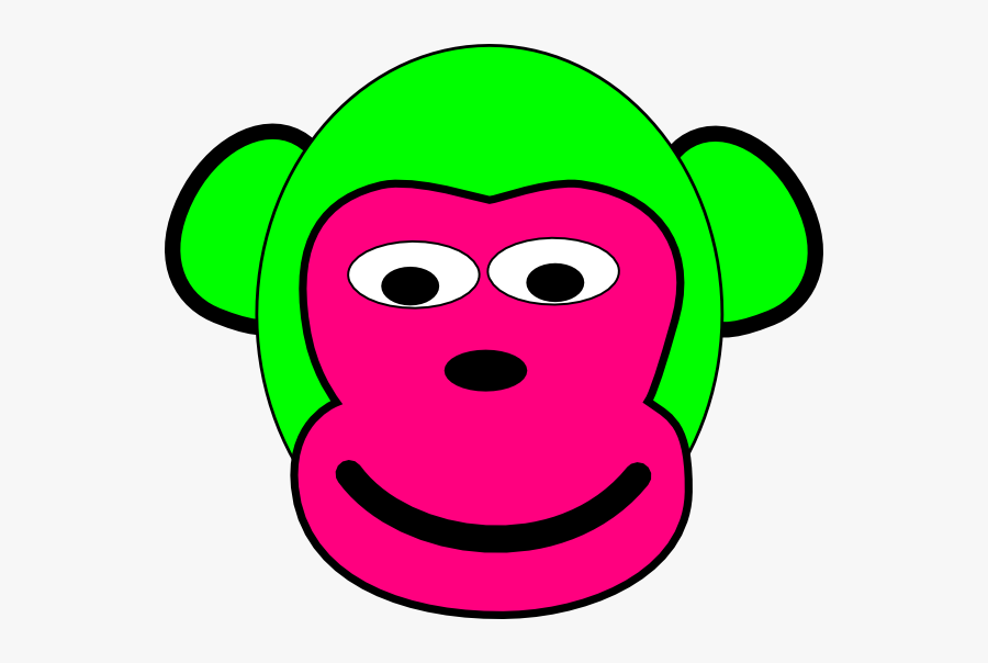 Green And Pink Monkey Svg Clip Arts - Pink And Green Monkey, Transparent Clipart