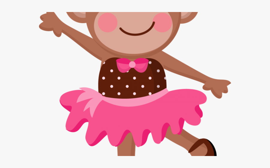 Ballerina Monkey Clipart, Transparent Clipart