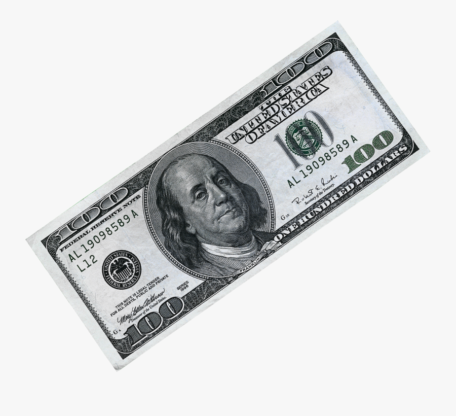 United States One Hundred Dollar Bill United States - Two One Hundred Dollar Bills, Transparent Clipart