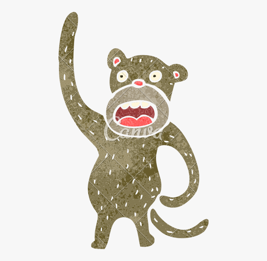 Crazy Monkey Clipart - Cartoon, Transparent Clipart