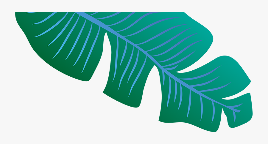 Header Leaf Image - Blue Banana Leaf Png, Transparent Clipart