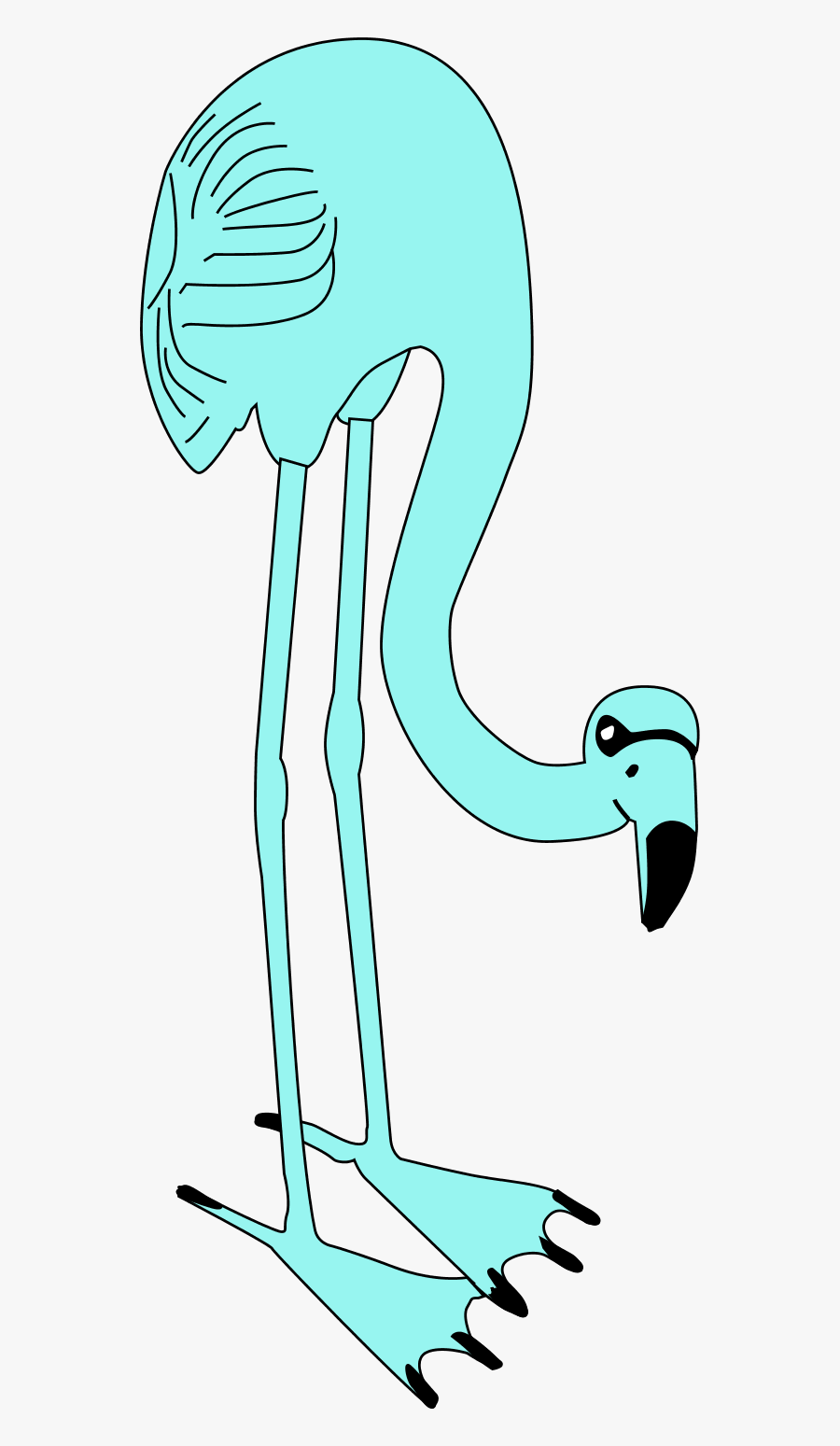 Flamingo Cartoon Vector Clipart - Flamino, Transparent Clipart