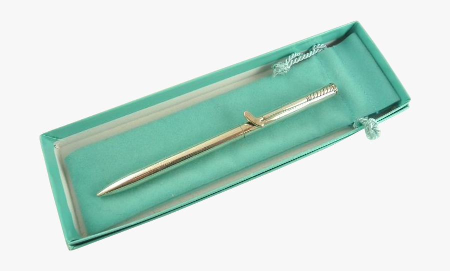 Tiffany & Co Sterling Silver Ball Point Pen With Golf - Sword, Transparent Clipart