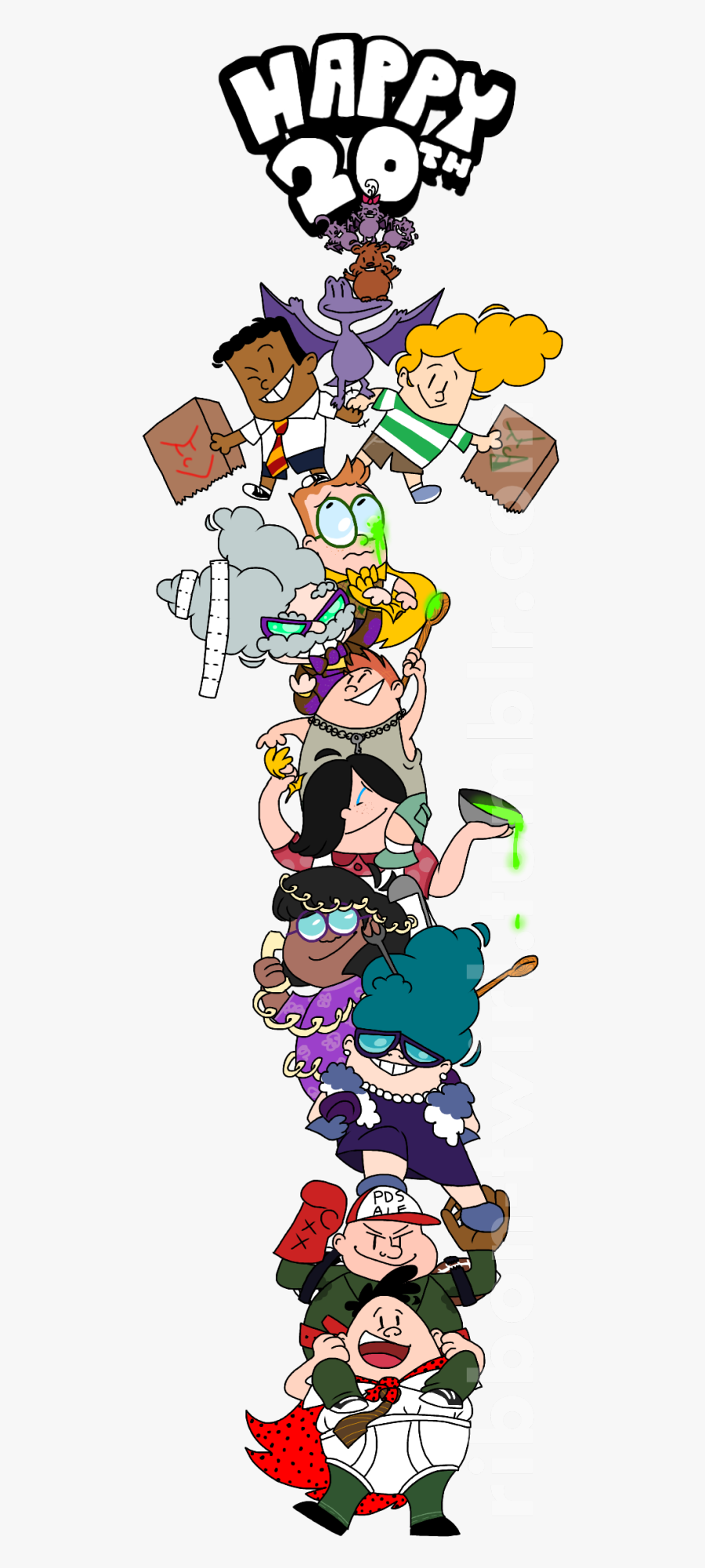 Mapa Pd Captain Underpants And The Wrath Of The Wicked - Captain Underpants 20th Anniversary, Transparent Clipart