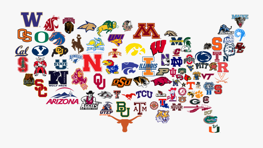 College Football Teams Logos Clipart College Football - College Football Time, Transparent Clipart