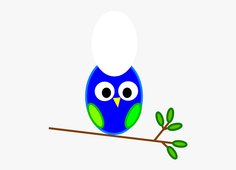 Antibody - Clipart - Owls On A Branch Cartoon, Transparent Clipart