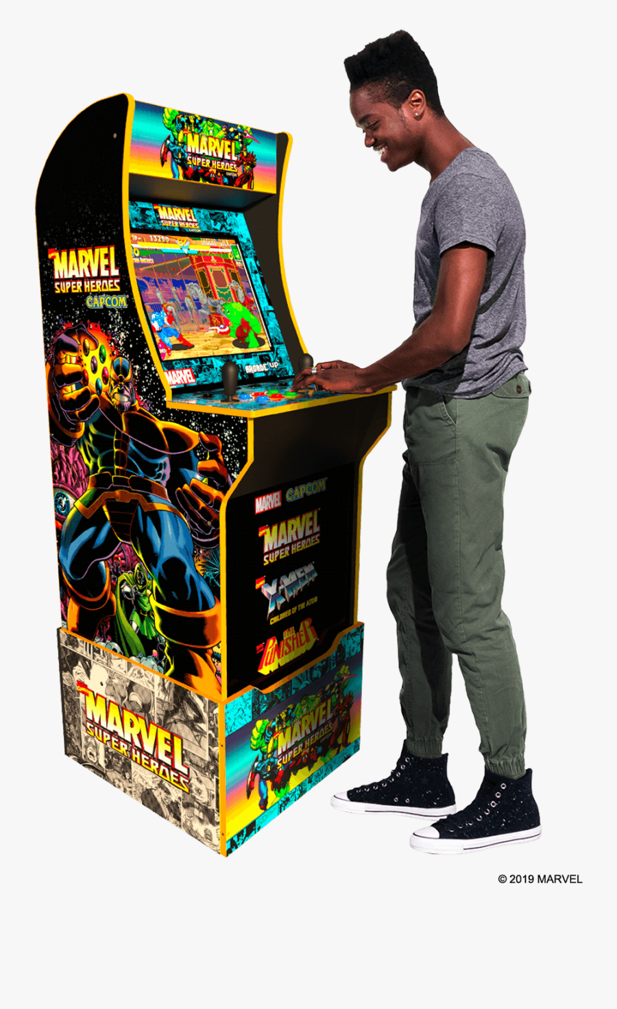 Marvel Super Heroes Arcade 1up, Transparent Clipart