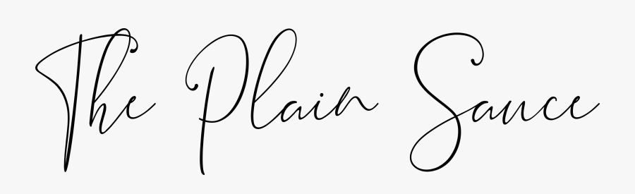 The Plain Sauce - Calligraphy, Transparent Clipart