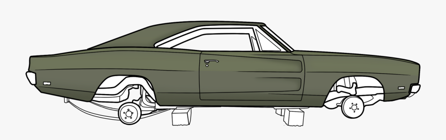 Junkyard Drawing Classic Car - Classic Car, Transparent Clipart