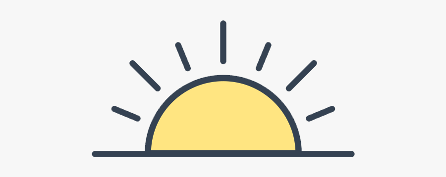 Summit Clipart Gunung - Transparent Half Sun, Transparent Clipart