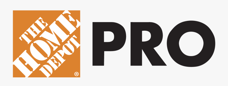 Transparent Home Depot Logo Png - Home Depot Pro Vector Logo, Transparent Clipart