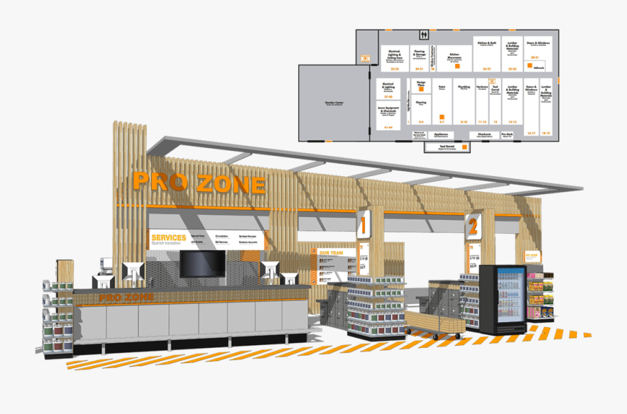 Transparent Frozone Png - Home Depot Layout Plan, Transparent Clipart