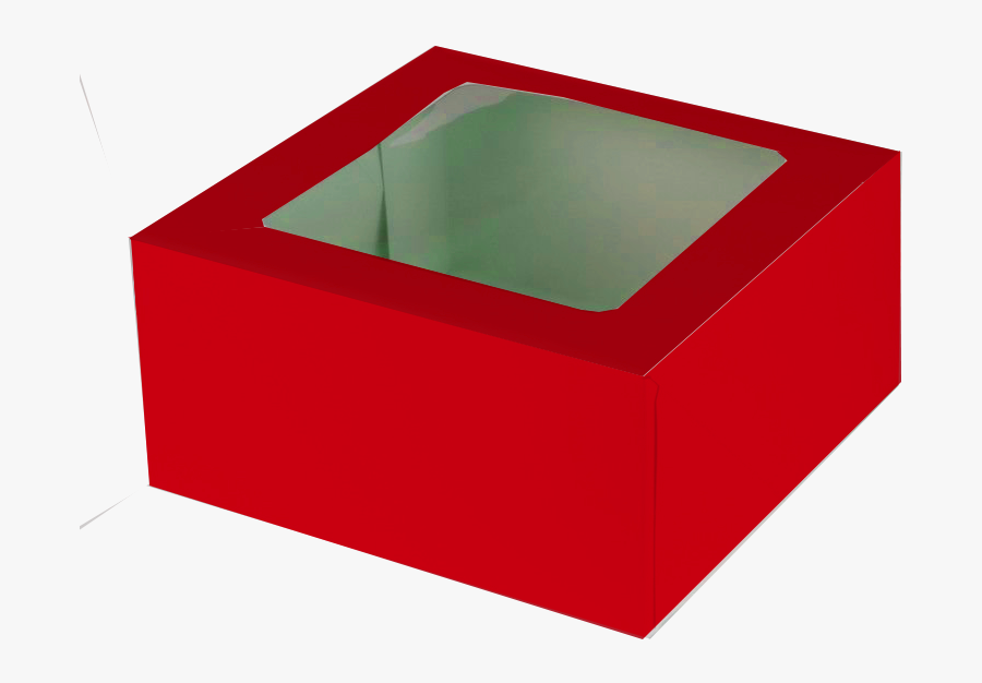 Transparent Kleenex Box Png - Red Window Cake Box, Transparent Clipart