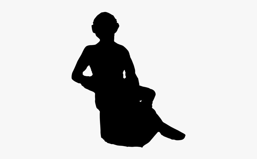 Transparent Clay Female Sculpture Background - Sitting, Transparent Clipart