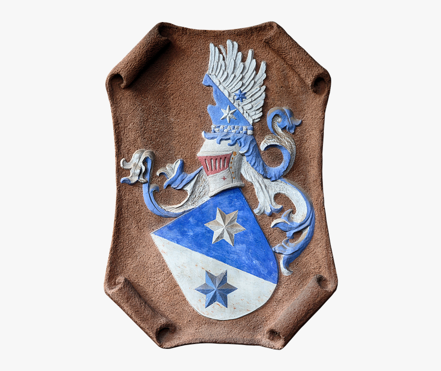 Coat Of Arms, Wall, Stone, Sculptor, Waldeck, Star - Leather, Transparent Clipart
