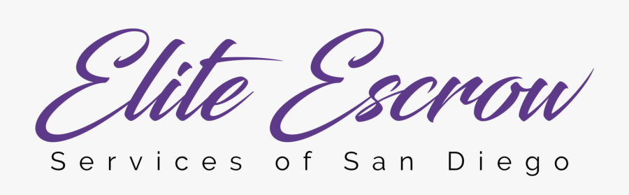 Elite Escrow Services Of San Diego , Transparent Cartoons - Calligraphy, Transparent Clipart