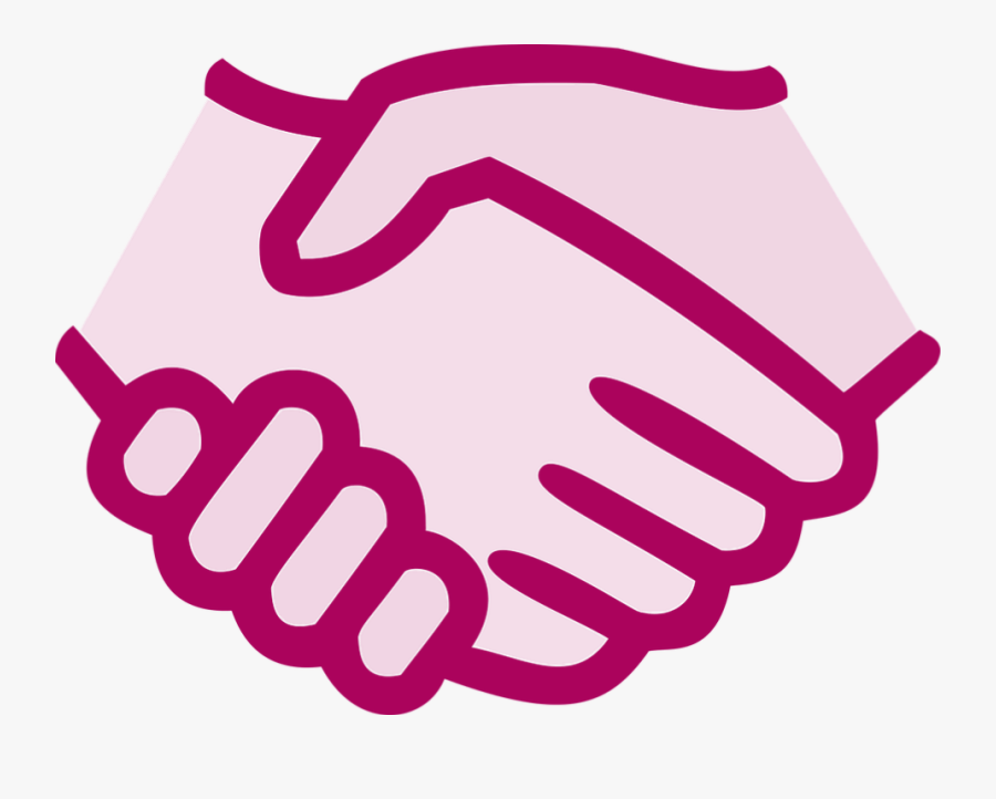 Komen San Diego - Shaking Hands Easy Drawing, Transparent Clipart