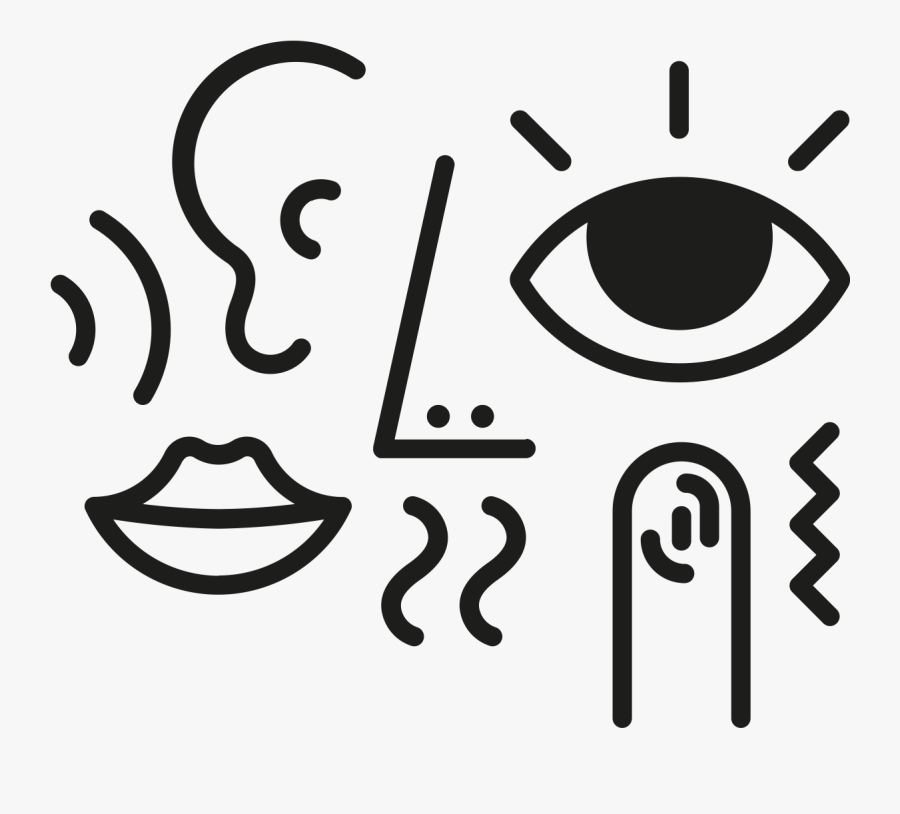 Psychics In San Diego - Five Senses Icons Png, Transparent Clipart
