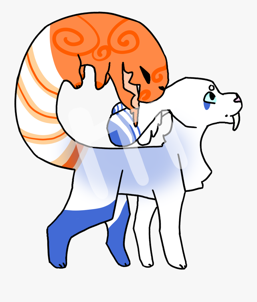 Tail Striping, Tail Swirls,, Blue Markings, Blue Haze - Cartoon, Transparent Clipart