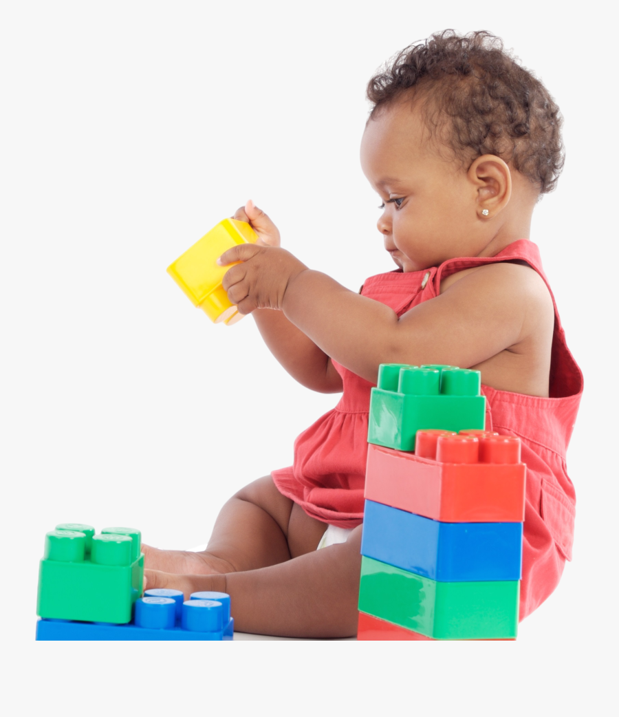 For Your Child - Black Baby Playing With Toys, Transparent Clipart