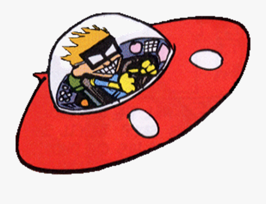 Transparent Spaceman Clipart - Spaceship Calvin And Hobbes Spaceman Spiff, Transparent Clipart