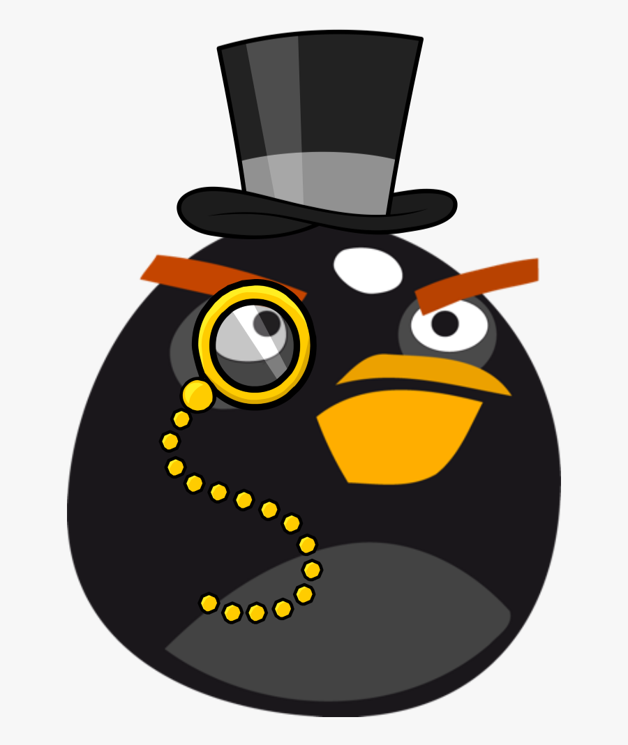 708 X 1010 - Black Angry Bird Clipart, Transparent Clipart