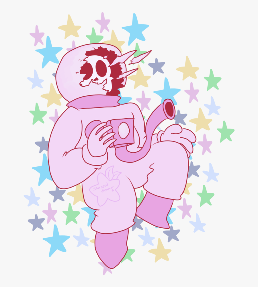 Astronaut Transparent Pink - Illustration, Transparent Clipart