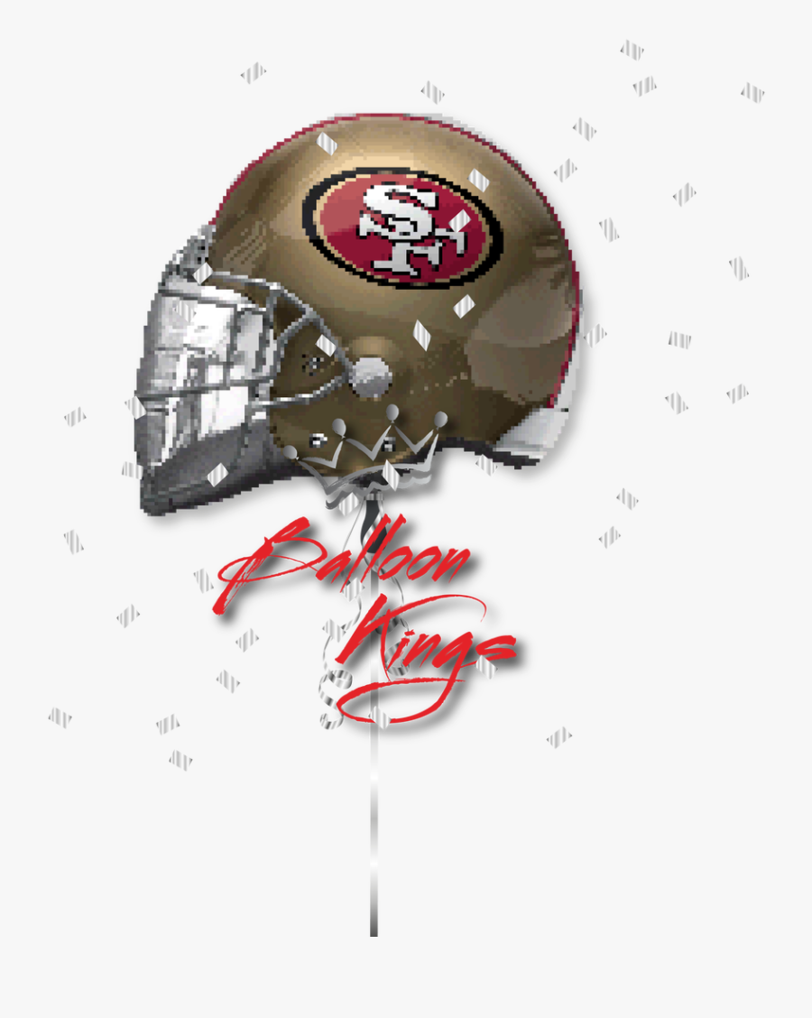 21 Inch San Francisco 49ers Helmet Flat , Png Download - American Football, Transparent Clipart