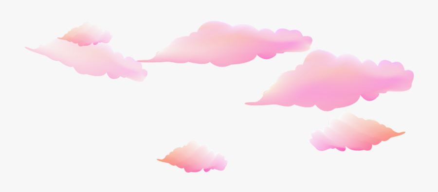 #ftestickers #clipart #clouds #transparent #pink - Pink Clouds Transparent Background, Transparent Clipart