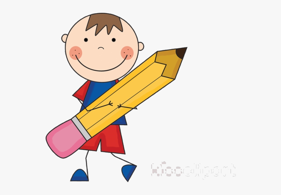 Pencil And Paper Boy With Clipart Clip Art Informative - Addition Word Problems Clipart, Transparent Clipart