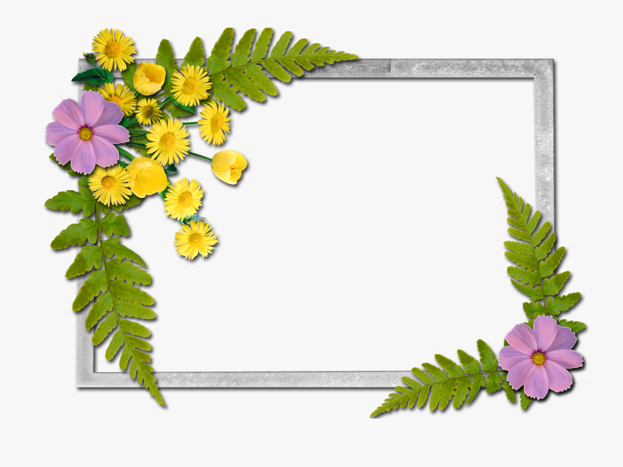 Flowers Frames - Telugu Sarasam, Transparent Clipart