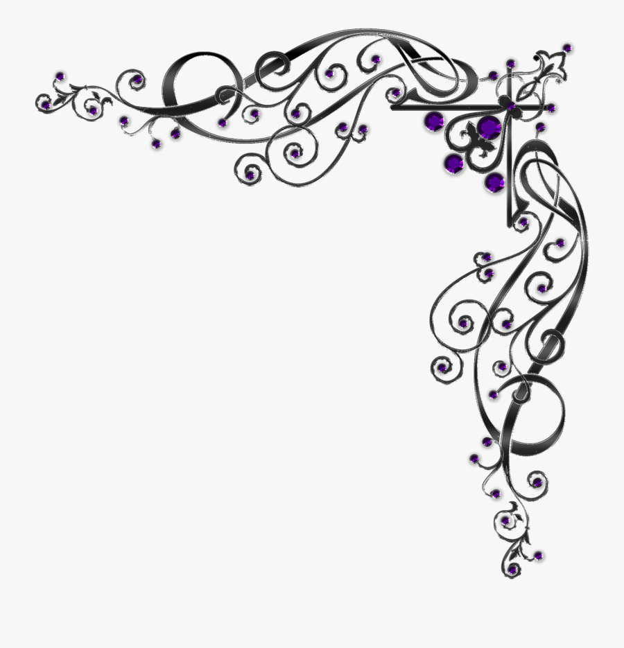Frame Fuchsia Paper Wedding Meander Margin Clipart - Wedding Margin, Transparent Clipart