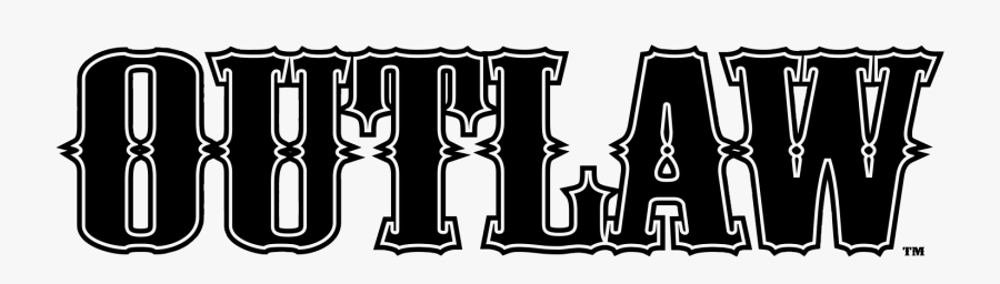 Outlaw Black And White, Transparent Clipart
