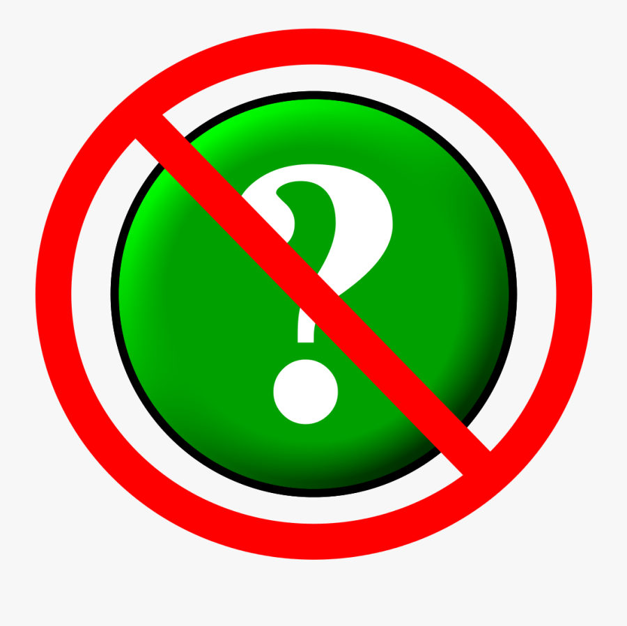 No Questions, Transparent Clipart
