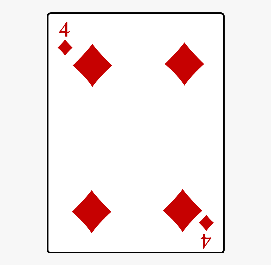 4 Of Spades Clipart, Transparent Clipart