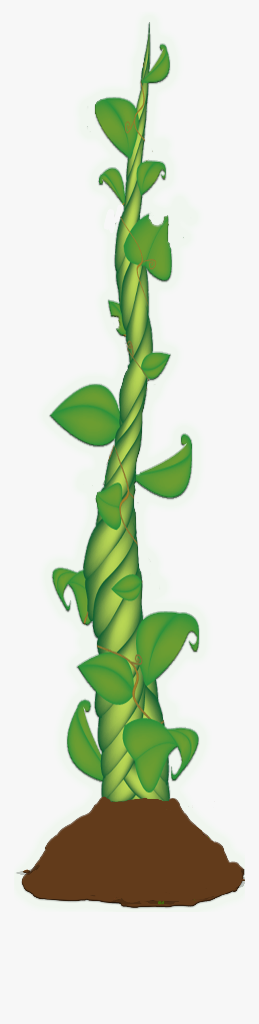 Clipart Leaves Beanstalk - Beanstalk Clipart, Transparent Clipart