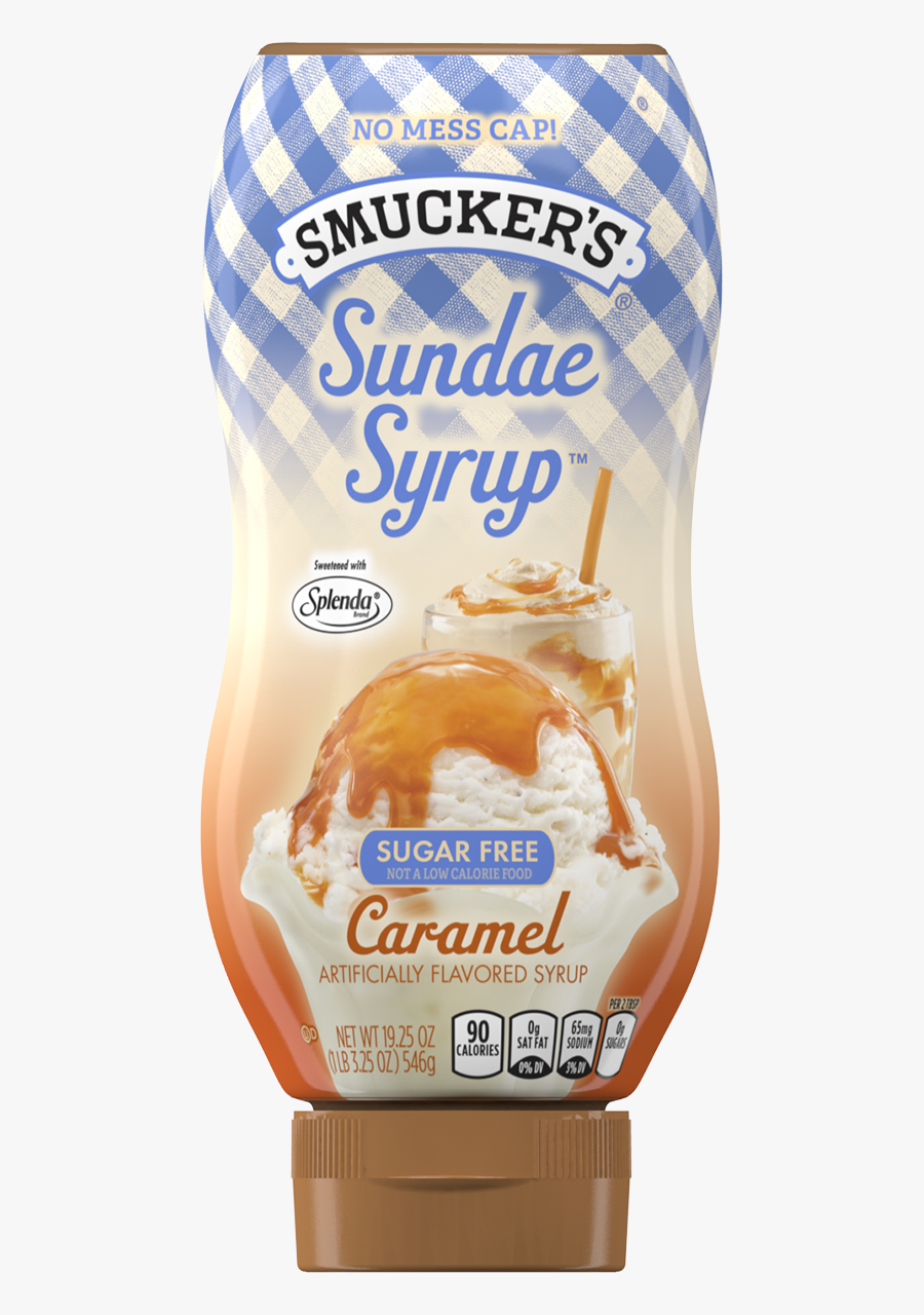 Icecream Clipart Caramel Sundae - Smuckers Sugar Free Caramel, Transparent Clipart