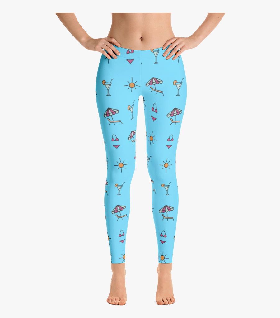 Transparent Beach Icon Png - Drawing Leggings, Transparent Clipart