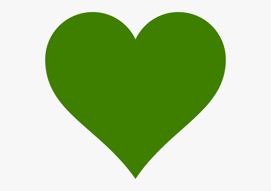 Green Heart Vector Png, Transparent Clipart