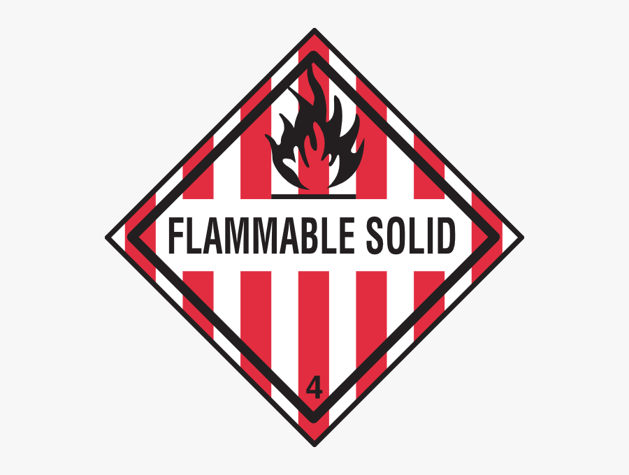 Flammable Solids, Transparent Clipart