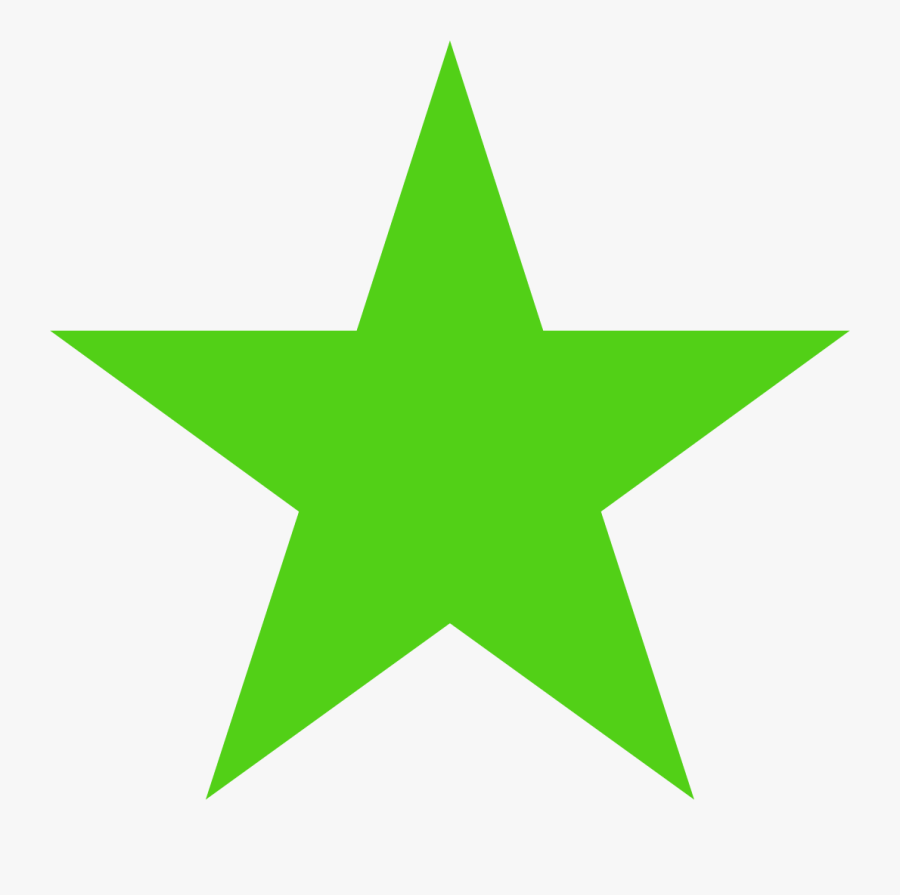 Green Star Png - Green Star Symbol, Transparent Clipart