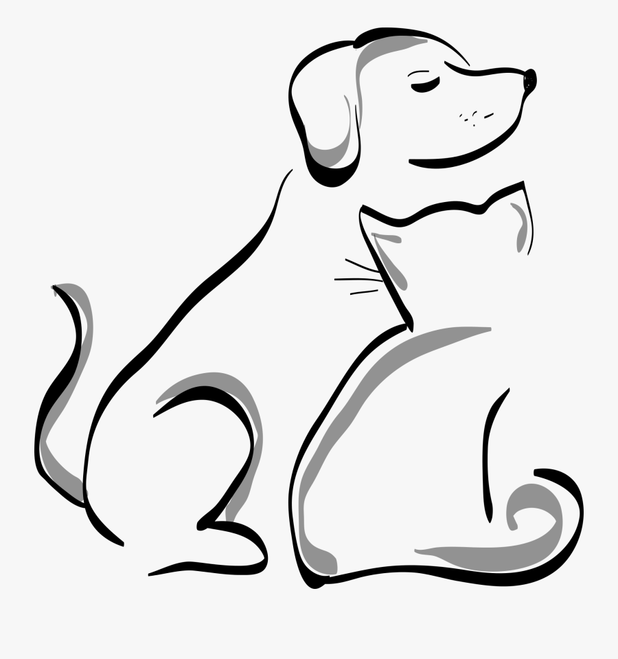 Transparent Cat Silhouette Png - Transparent Background Dog And Cat Clipart, Transparent Clipart