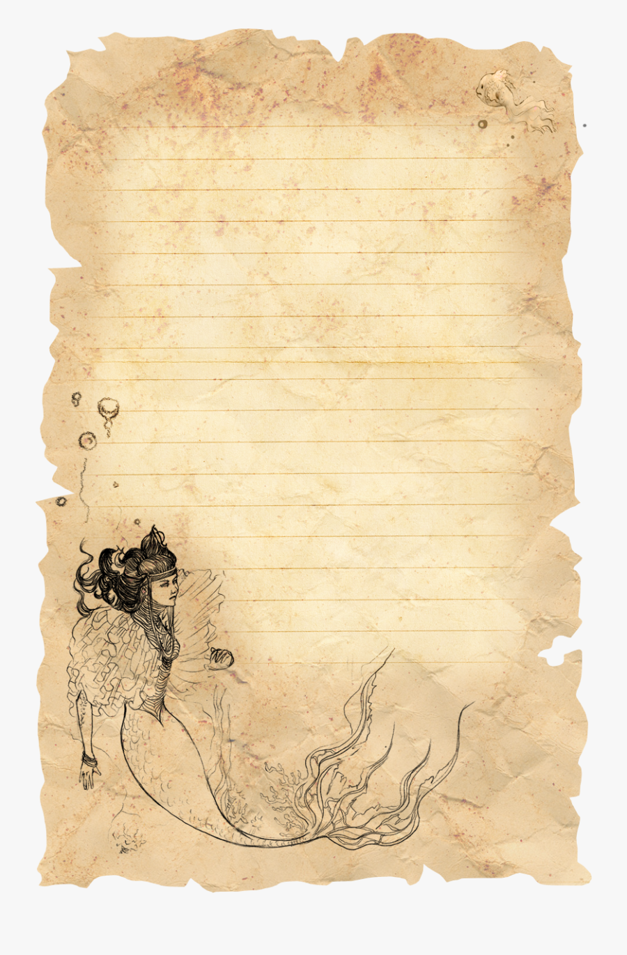 Clip Art Digital Fridays Letter Stationery - Old Letter Background Png, Transparent Clipart