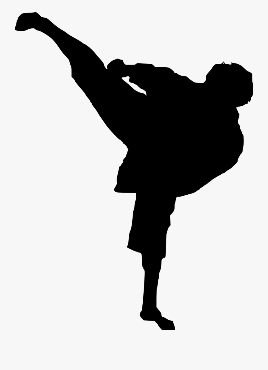 Karate Silhouette Png, Transparent Clipart