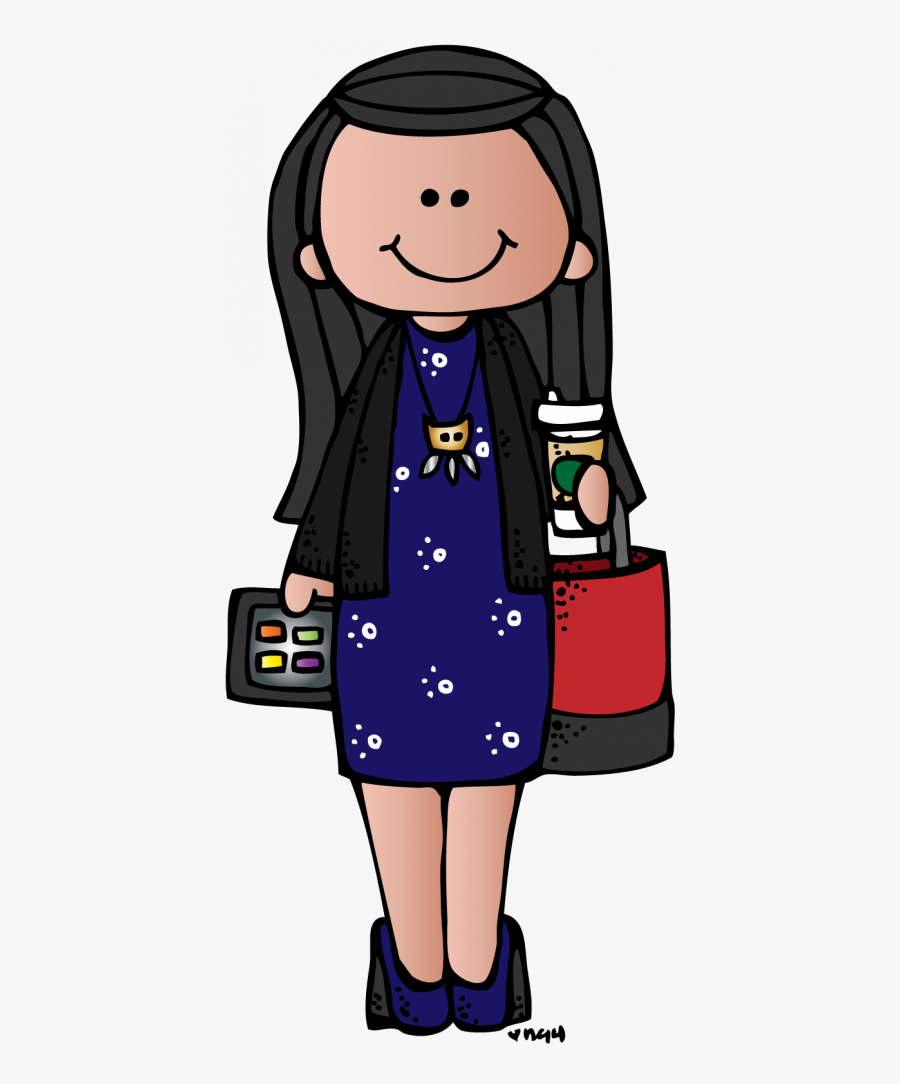 Melonheadz Mary With Jesus Clipart - Teacher With Black Hair Clipart, Transparent Clipart