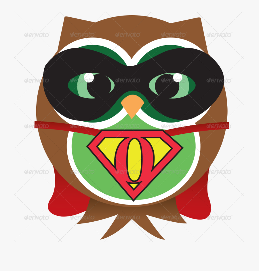 Owls Clipart Superhero - Geek Owls, Transparent Clipart