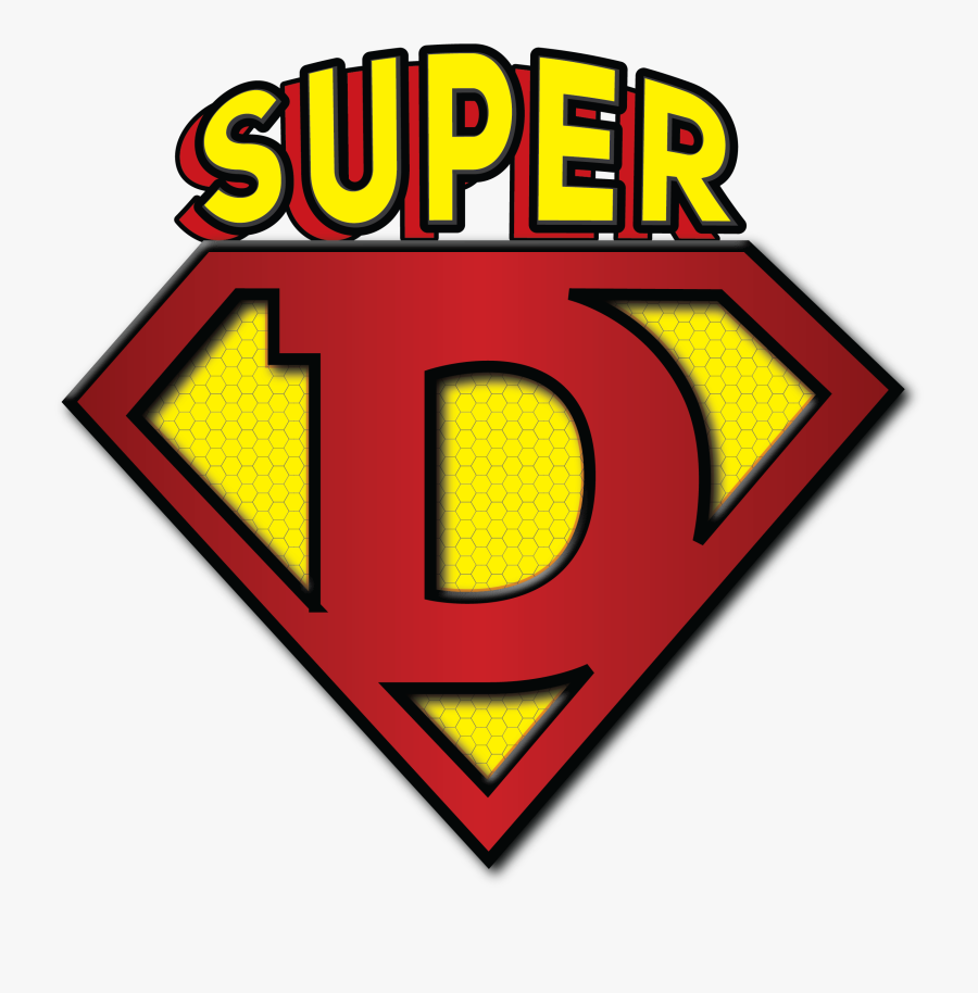 Superhero Words Png - Super D Logo Png, Transparent Clipart