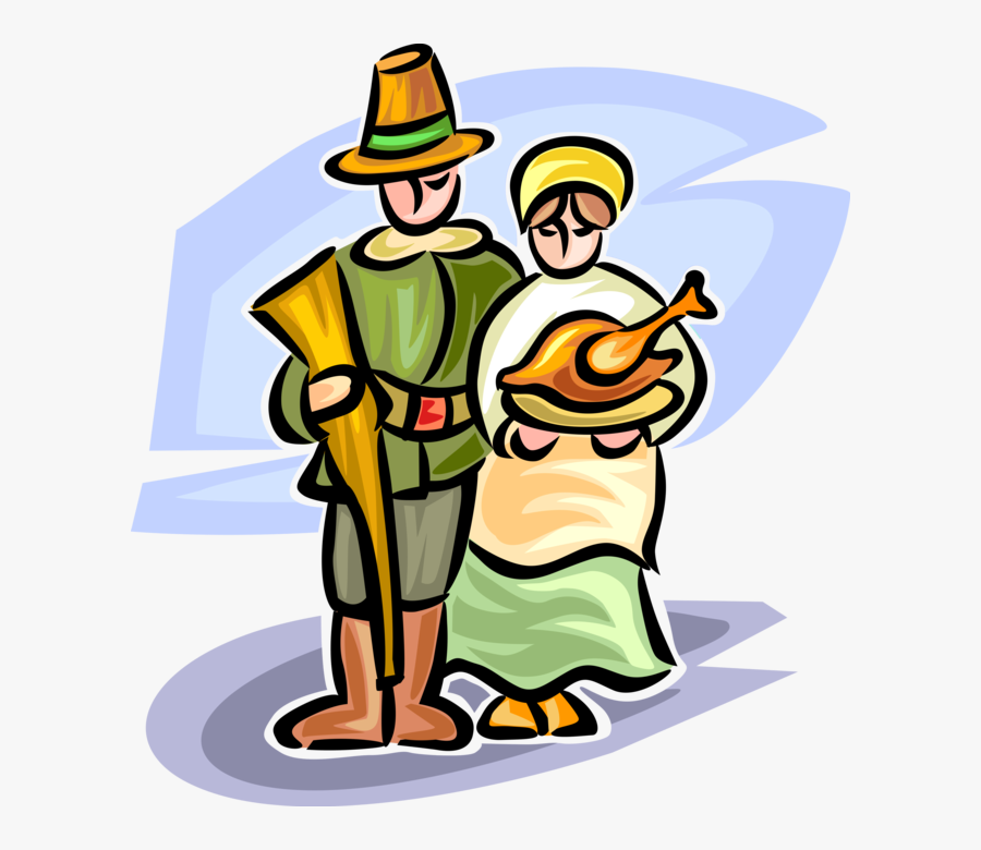 Pilgrim Clipart Pioneer - Illustration, Transparent Clipart