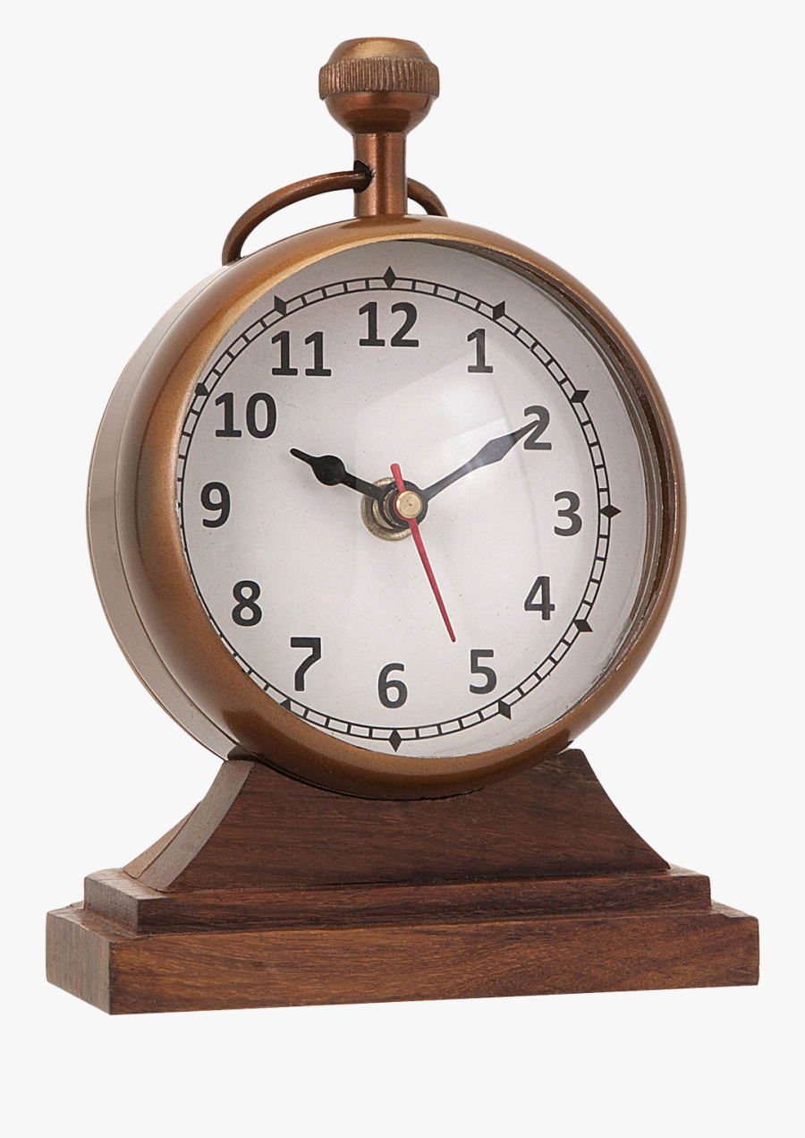 Wooden Alarm Clock Png Image - Table Clocks Png, Transparent Clipart